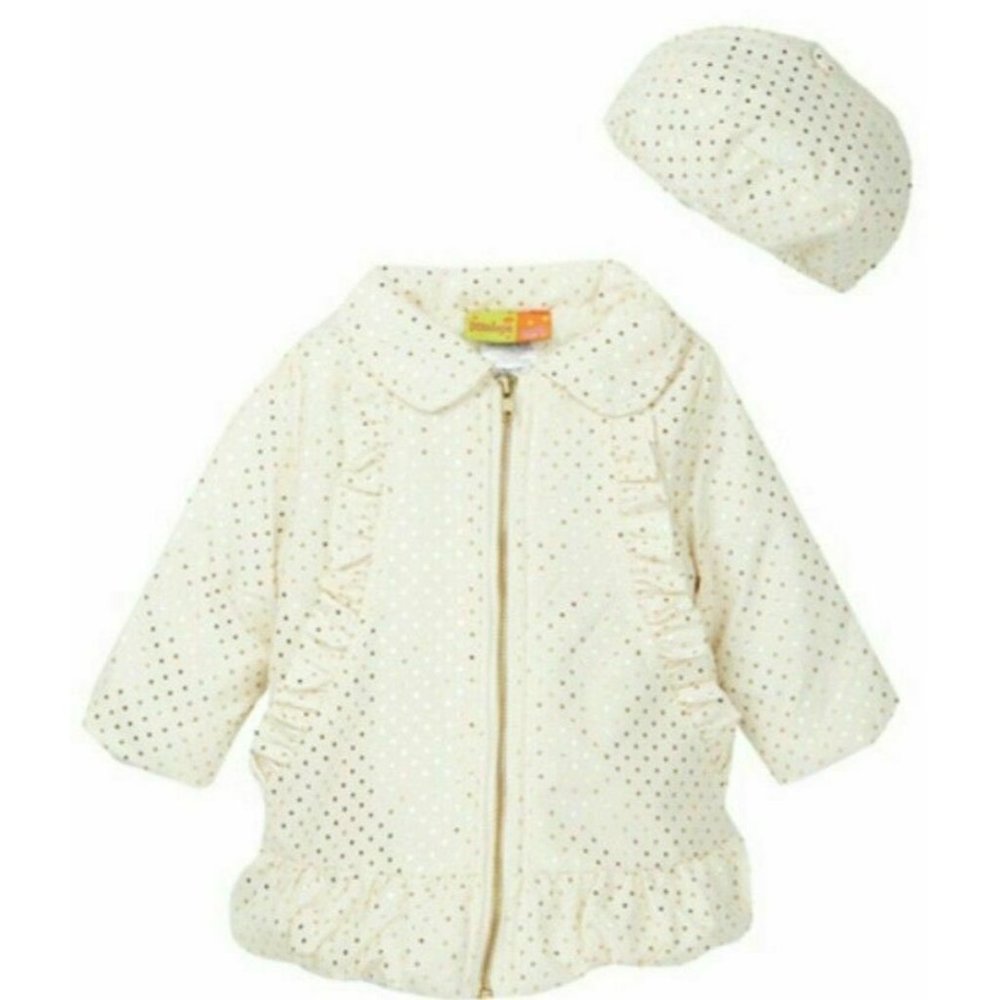 Penelope Mack Ivory Sherpa Lined Coat with Hat